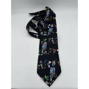 1997 Bugs Bunny Looney Tunes NeckTie Stamp Collection Warner Bros Vintage